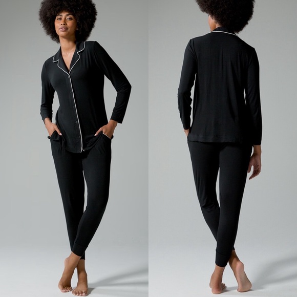 Soma Other - SOMA Cool Nights Pajama Long Sleeve Top Black Size Large